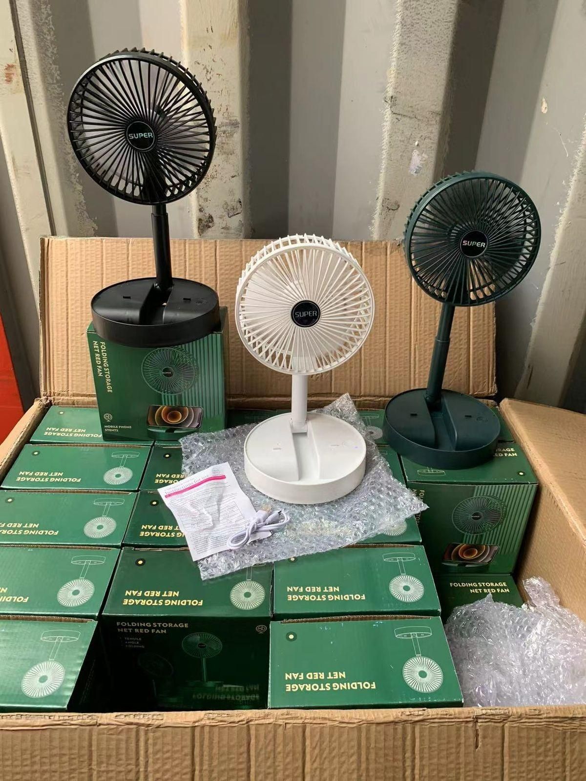 Powerful Rechargeable High-Speed Table Desk Fan – Portable & Silent
