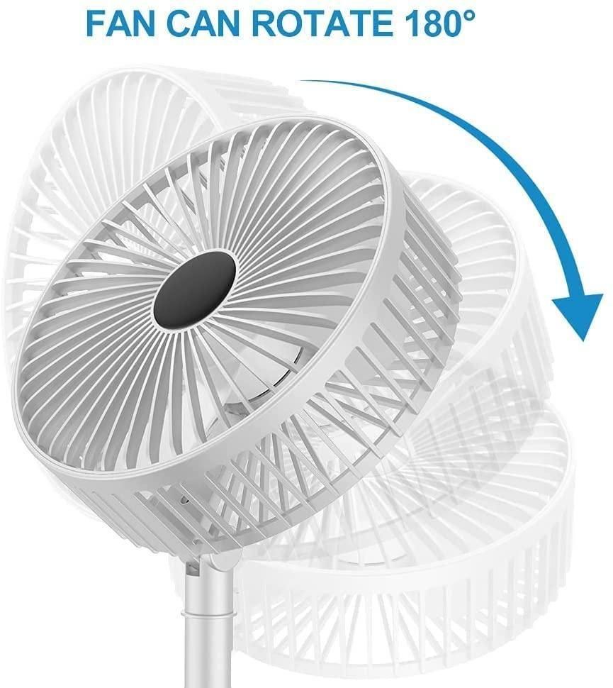 Powerful Rechargeable High-Speed Table Desk Fan – Portable & Silent