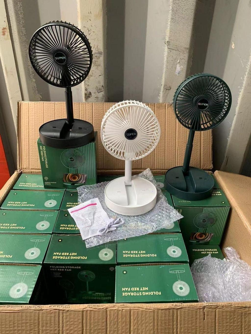 Powerful Rechargeable High-Speed Table Desk Fan – Portable & Silent