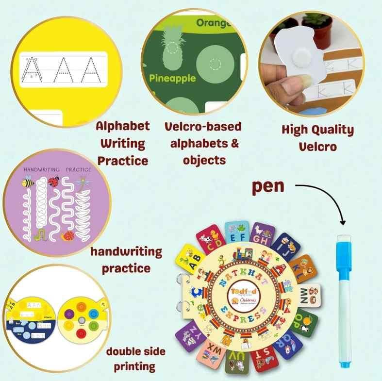 TodFod Natkhat Express Alphabet Learning Book for Kids